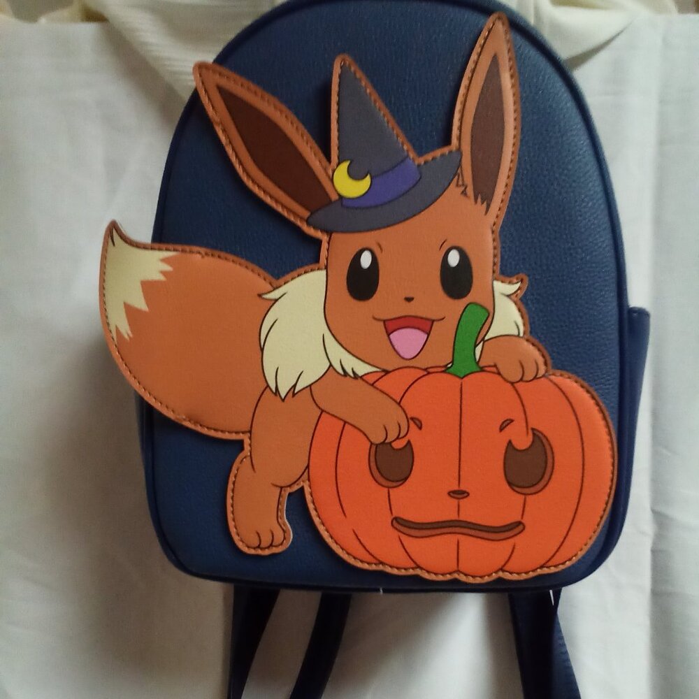 Pokemon Eevee  pumpkin mini backpack